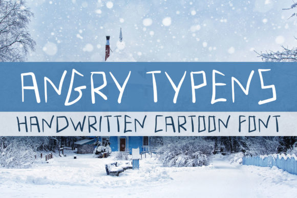 Angry Typens Font: Bold Handwritten Style for Branding