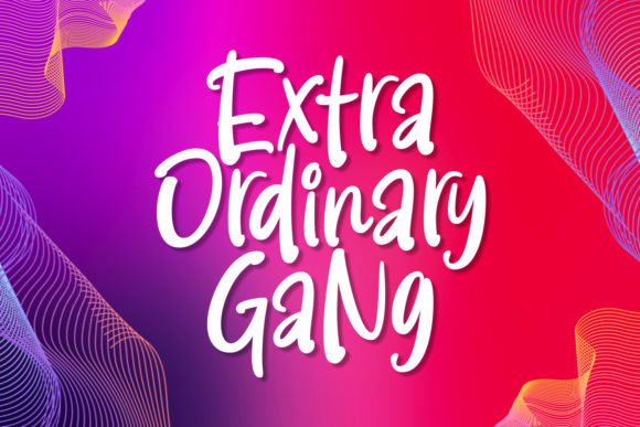 Boost Your Brand with Extra Ordinary Gang Font