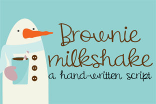Brownie Milkshake: A Joyful Handwritten Font for Creative Projects