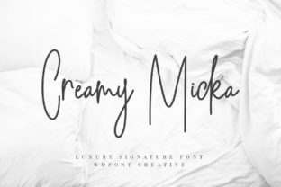 Creamy Micka Font: Luxurious Script for Handmade Products