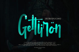 Gettiiron Font: A Handwritten Typeface for Editorial Design