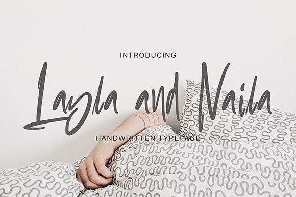 Layla and Naila Font: Bold Handwritten Style for Campaigns