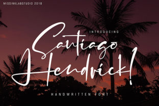 Santiago Hendrick Font: Retro Charm for Handmade Products