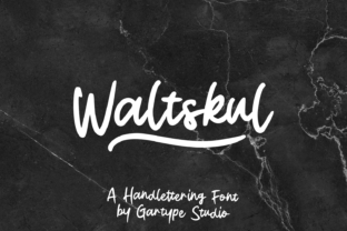 Waltskul: A Bold Handwritten Font for Unique Branding