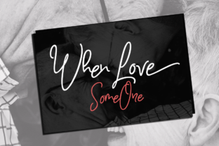 When Love: A Romantic Font for Elegant Branding